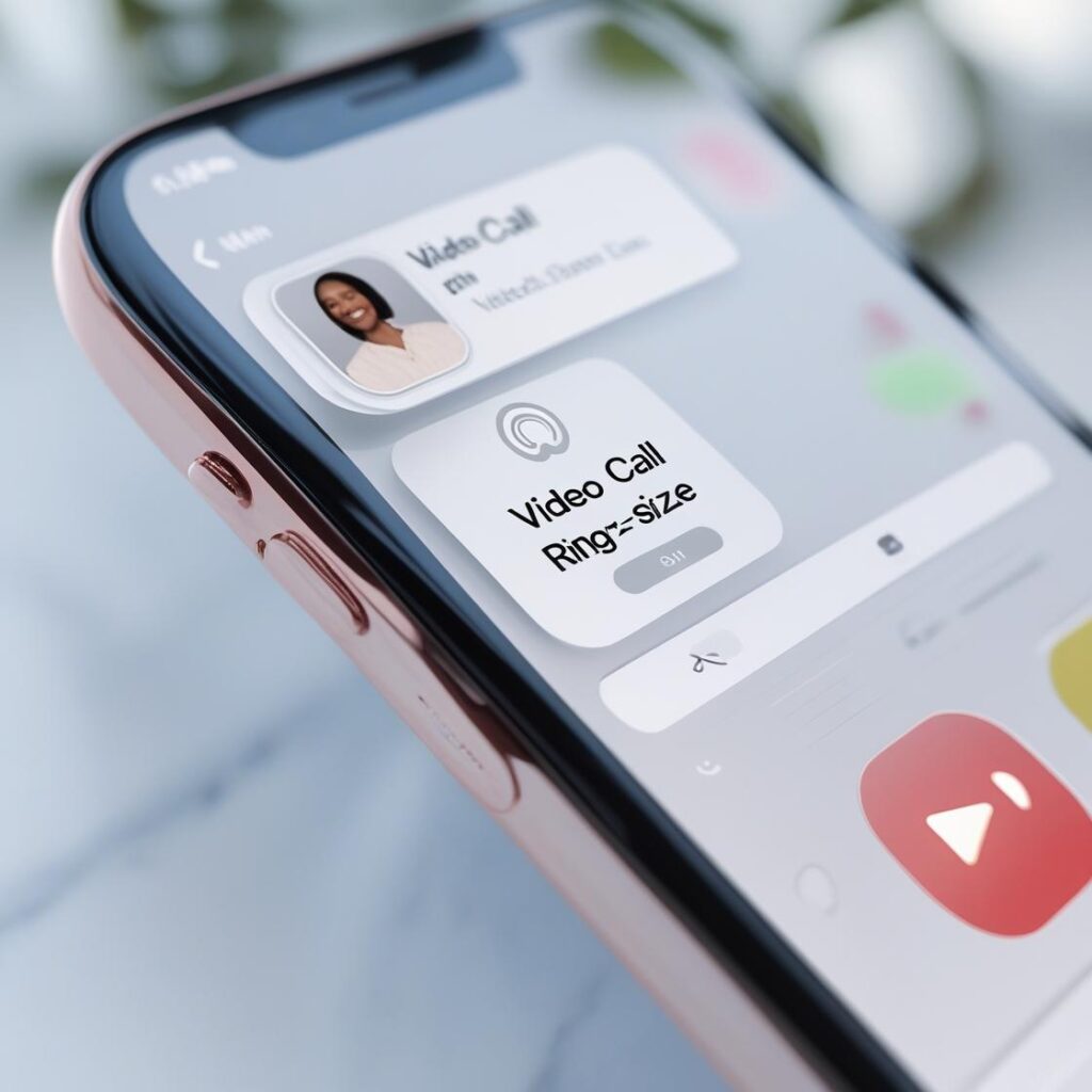 Get Video Call Ring Sizing