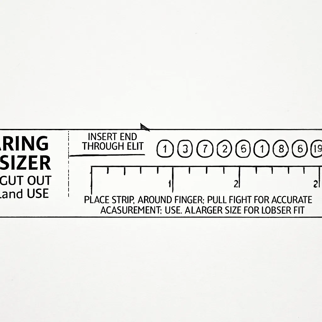 How to Use a Printable Ring Sizer