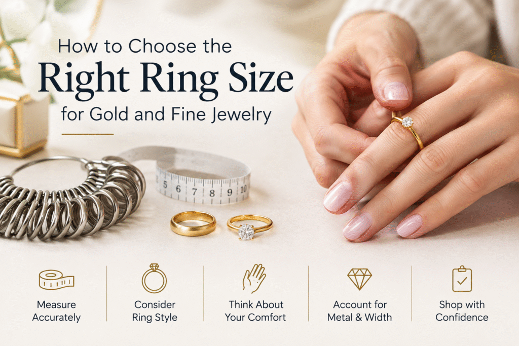 How to Choose the Right Ring Size for Gold and Fine Jewelry